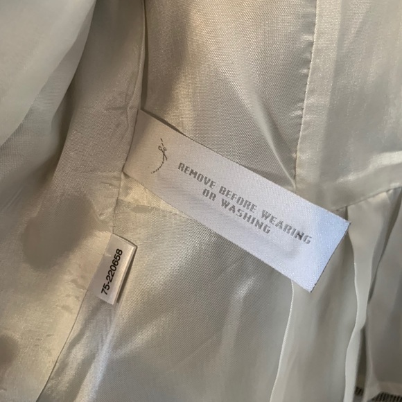 LOFT Short Sleeve Stripe Jacket -Size  0P - Picture 9 of 13